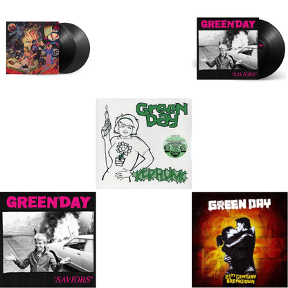 This is a 5 LP Vinyl SKU bundle.
1.This LP Vinyl is brand new.Format: LP VinylThis item's title is: Saviors (180G/Deluxe LP Vinyl)Artist: Green DayBarcode: 093624866091Release Date: 1/19/2024
2.This LP Vinyl is brand new.