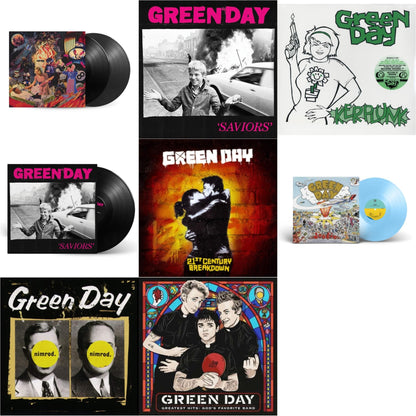 Dookie (X) (Baby Blue LP Vinyl) & Saviors (180G/Deluxe LP Vinyl) & Saviors & Insomniac (25Th Anniversary/2LP) & Nimrod & Greatest Hits: God's Favorite Band (X) & 21St Century Breakdown & Kerplunk (120G/7Inch Single)