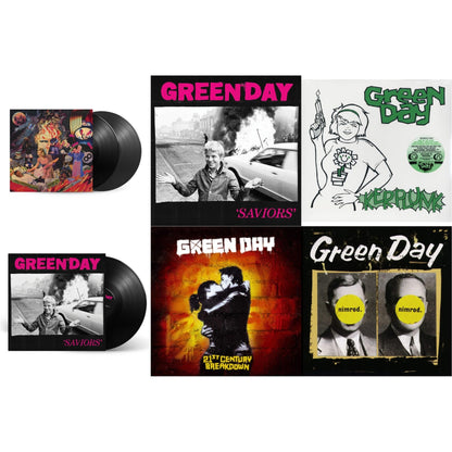This is a 6 LP Vinyl SKU bundle.
1.This LP Vinyl is brand new.Format: LP VinylThis item's title is: Saviors (180G/Deluxe LP Vinyl)Artist: Green DayBarcode: 093624866091Release Date: 1/19/2024
2.This LP Vinyl is brand new.