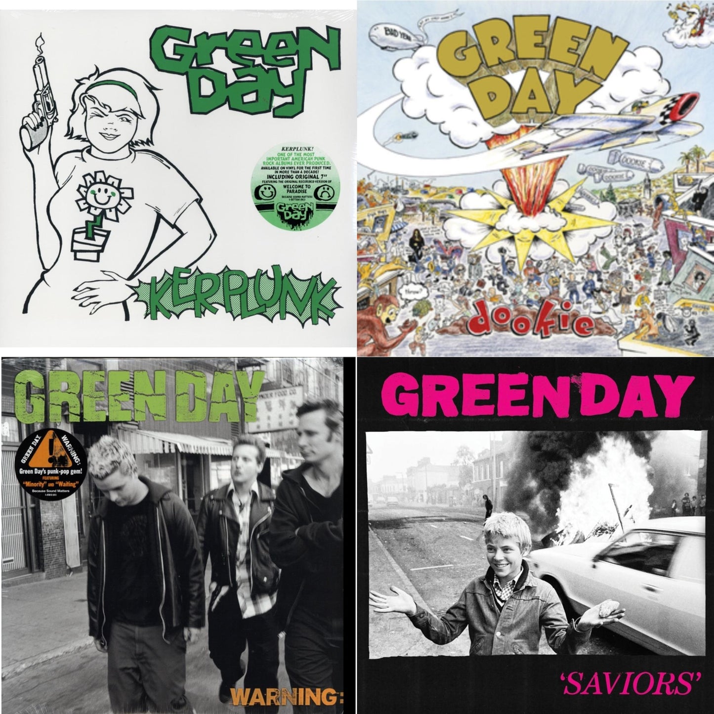 Warning & Saviors (180G/Deluxe LP Vinyl) & Kerplunk (120G/7Inch Single) & Dookie