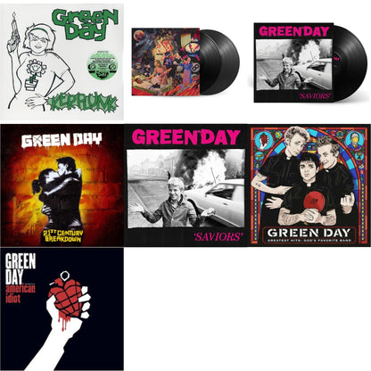 This is a 7 LP Vinyl SKU bundle.
1.This LP Vinyl is brand new.Format: LP VinylMusic Style: PunkThis item's title is: Kerplunk (120G/7Inch Single)Artist: Green DayLabel: Reprise RecordsBarcode: 093624979913Release Date: 3/24/2009
2.This LP Vinyl is brand new.