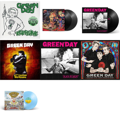 Dookie (X) (Baby Blue LP Vinyl) & Saviors (180G/Deluxe LP Vinyl) & Saviors & Insomniac (25Th Anniversary/2LP) & Greatest Hits: God's Favorite Band (X) & 21St Century Breakdown & Kerplunk (120G/7Inch Single)
