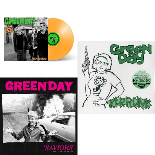 Warning (25Th Anniversary Deluxe Edition/Neon Orange LP Vinyl) & Saviors (Edition De Luxe/2LP/Hot Pink W/ White Splatter Vinyl) & Kerplunk (120G/7Inch Single)