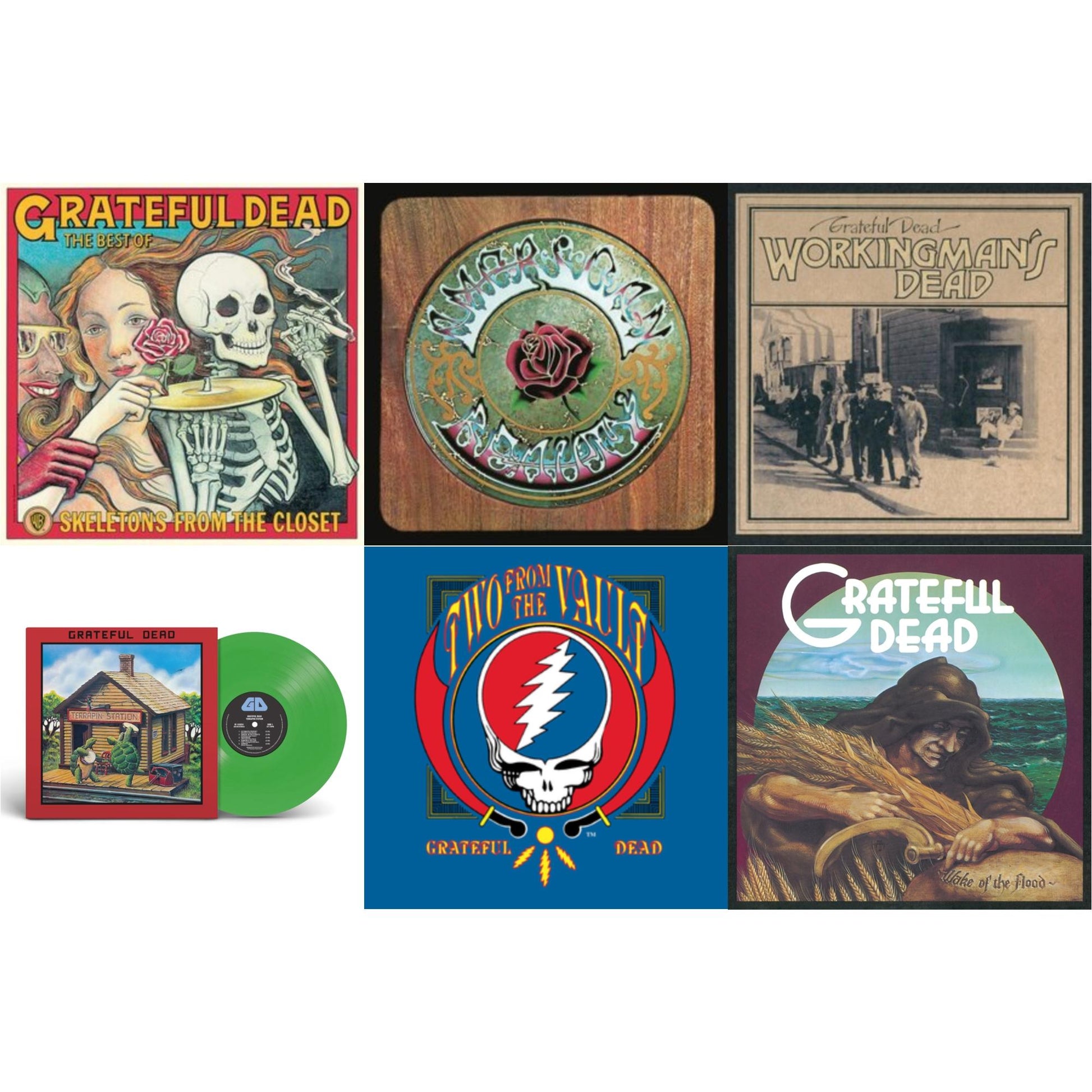This is a 6 LP Vinyl SKU bundle.
1.This LP Vinyl is brand new.Format: LP VinylMusic Style: Folk RockThis item's title is: Terrapin Station (Emerald Green LP Vinyl) (Syeor)Artist: Grateful DeadLabel: Rhino Records (2)Barcode: 081227819514Release Date: 1/12/2024
2.