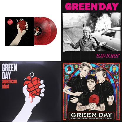 American Idiot (2LP/Red & Black Splatter Vinyl) & Saviors (180G/Deluxe LP Vinyl) & American Idiot & Greatest Hits: God's Favorite Band (X)