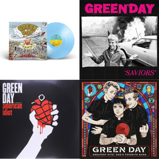 Dookie (X) (Baby Blue LP Vinyl) & Saviors (180G/Deluxe LP Vinyl) & American Idiot & Greatest Hits: God's Favorite Band (X)