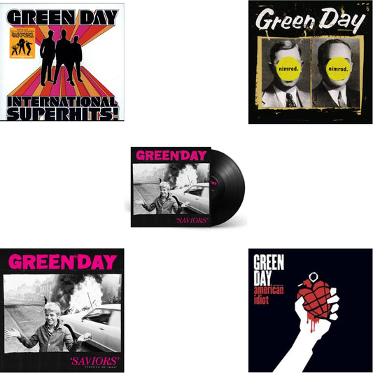 International Superhits & Saviors (Edition De Luxe/2LP/Hot Pink W/ White Splatter Vinyl) & Saviors & Nimrod & American Idiot (W/Poster)