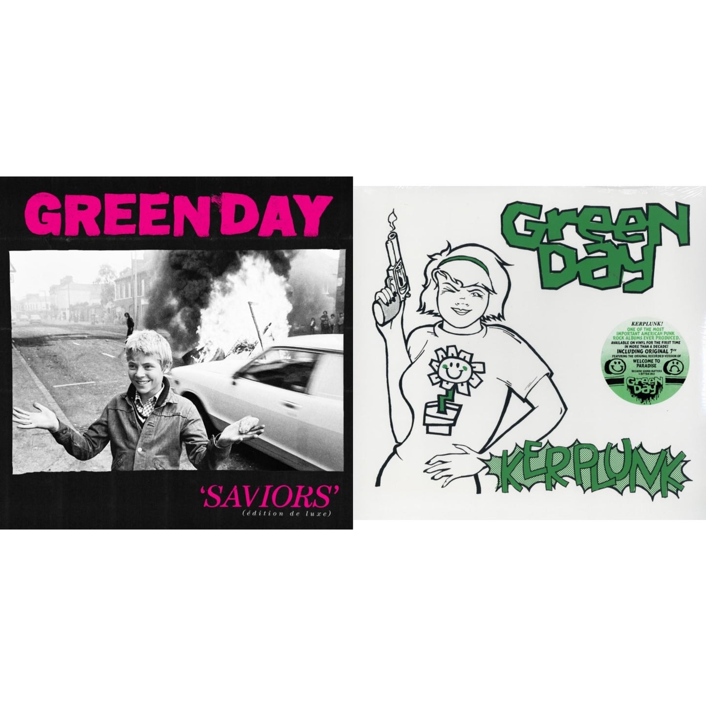 Saviors (Edition De Luxe/2LP/Hot Pink W/ White Splatter Vinyl) & Kerplunk (120G/7Inch Single)