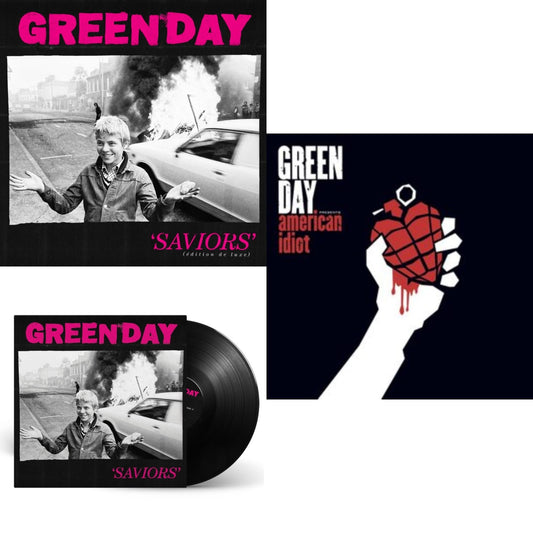 Saviors (Edition De Luxe/2LP/Hot Pink W/ White Splatter Vinyl) & Saviors & American Idiot (W/Poster)