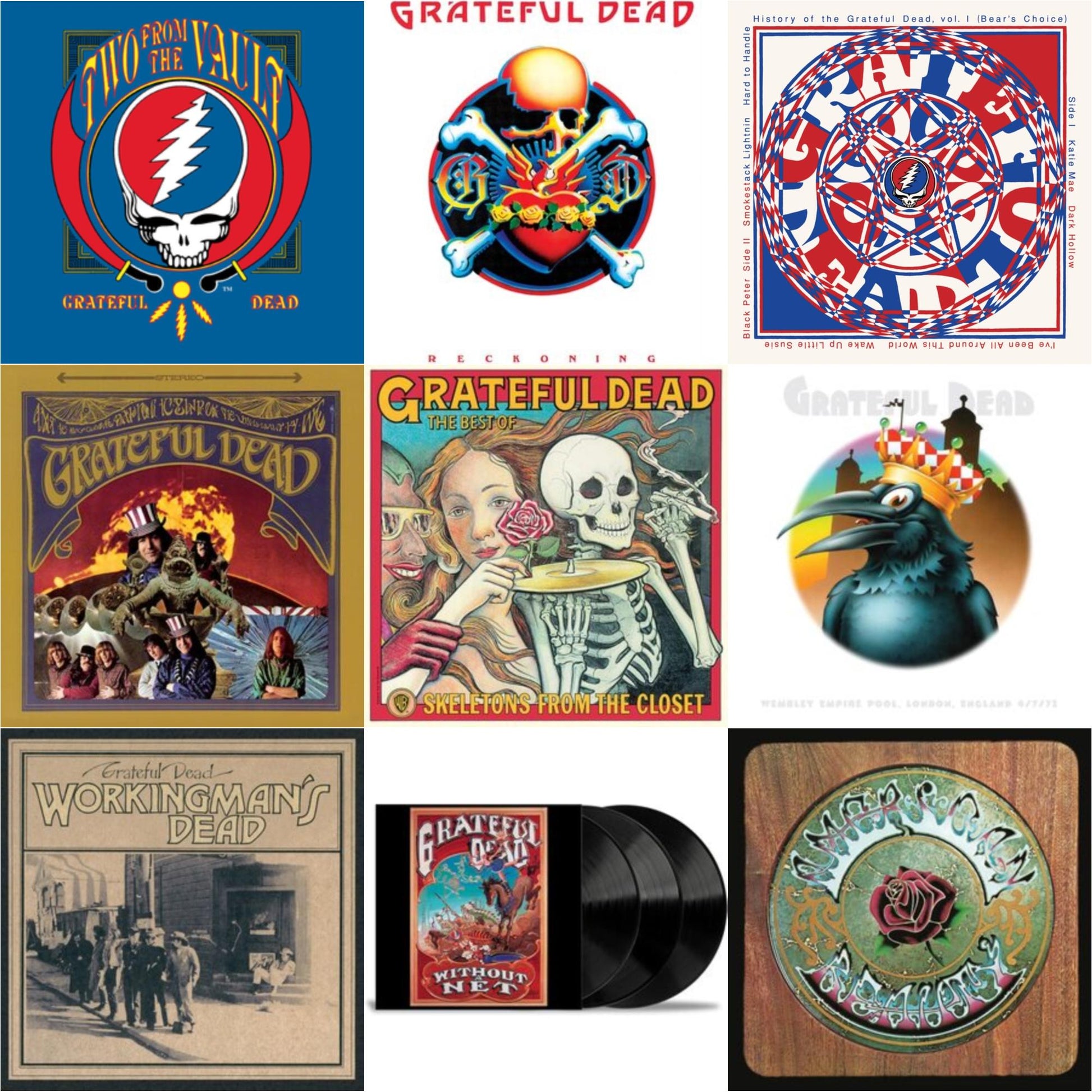 This is a 9 LP Vinyl SKU bundle.
1.This LP Vinyl is brand new.Format: LP VinylThis item's title is: Reckoning (2LP)Artist: Grateful DeadBarcode: 603497827558Release Date: 7/5/2024
2.This LP Vinyl is brand new.