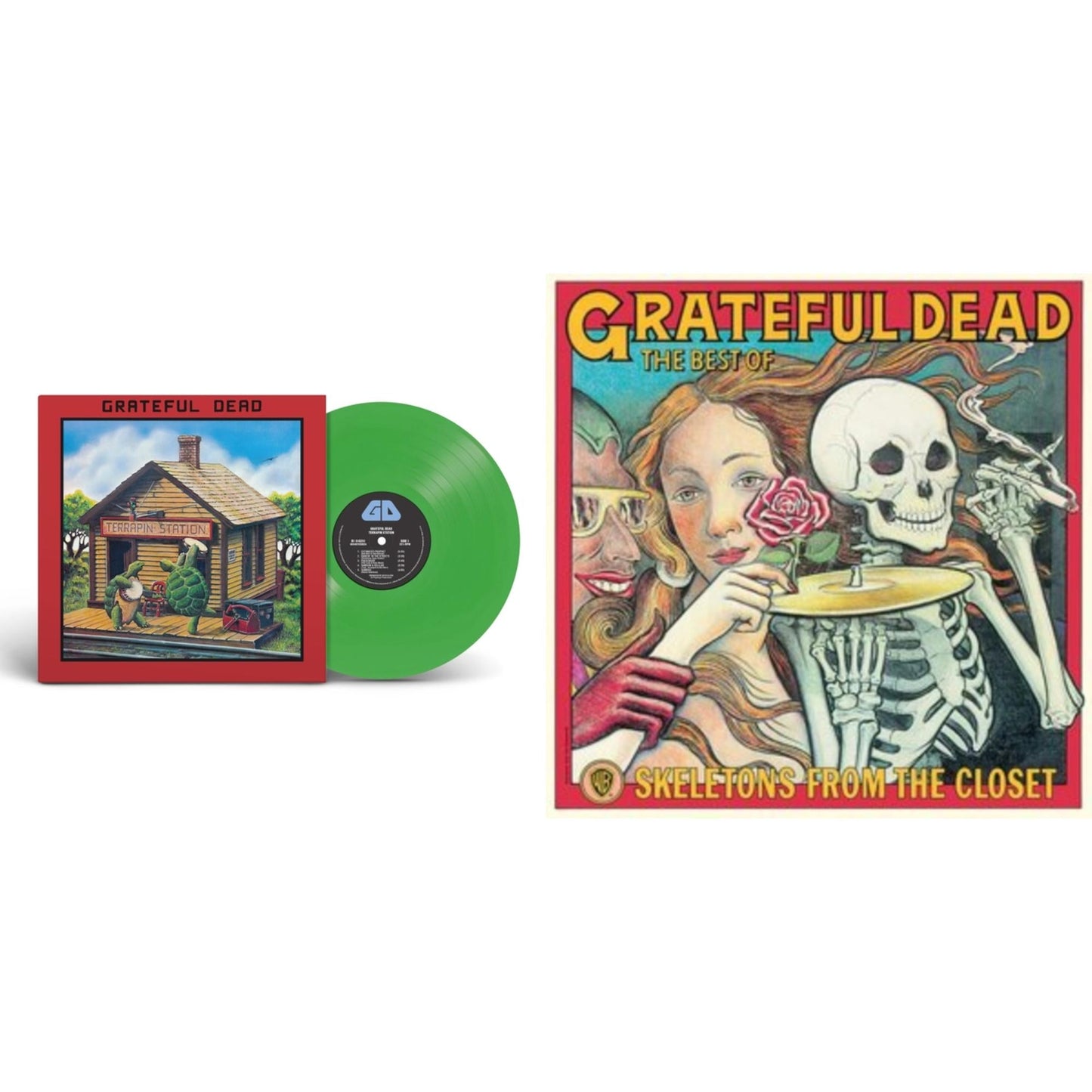 Terrapin Station (Emerald Green LP Vinyl) (Syeor) & Skeletons From The Closet: The Best Of Grateful Dead