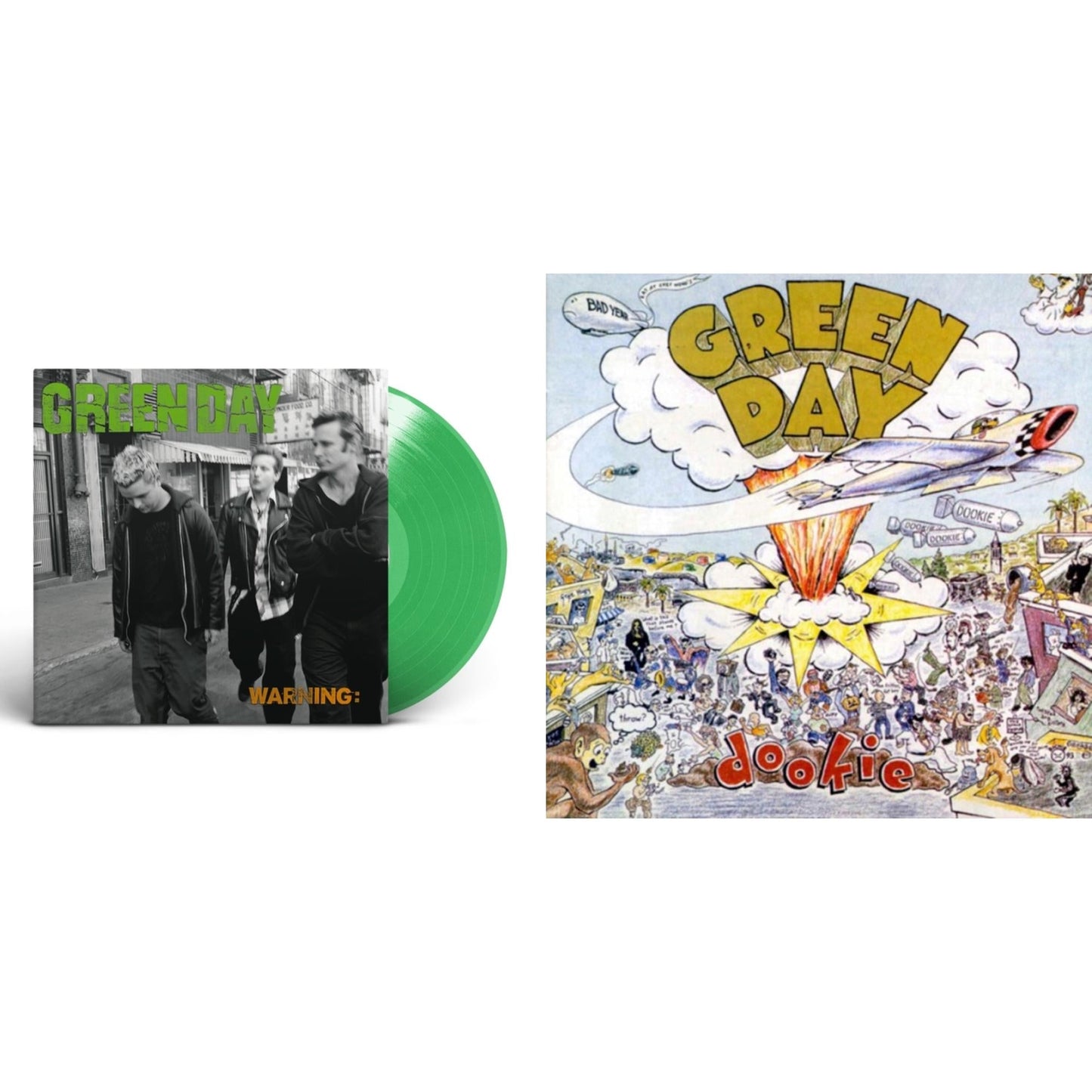 Warning (Fluorescent Green LP Vinyl) & Dookie (Picture Disc)