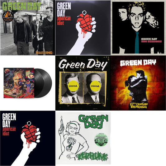 Warning & American Idiot & Bbc Sessions (X) (2LP/Milky Clear Vinyl) (I) & Insomniac (25Th Anniversary/2LP) & Nimrod & 21St Century Breakdown & American Idiot (W/Poster) & Kerplunk (120G/7Inch Single)