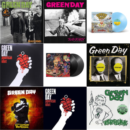 Warning & Saviors (Edition De Luxe/2LP/Hot Pink W/ White Splatter Vinyl) & Dookie (X) (Baby Blue LP Vinyl) & American Idiot & Insomniac (25Th Anniversary/2LP) & Nimrod & 21St Century Breakdown & American Idiot (W/Poster) & Kerplunk (120G/7Inch Single)