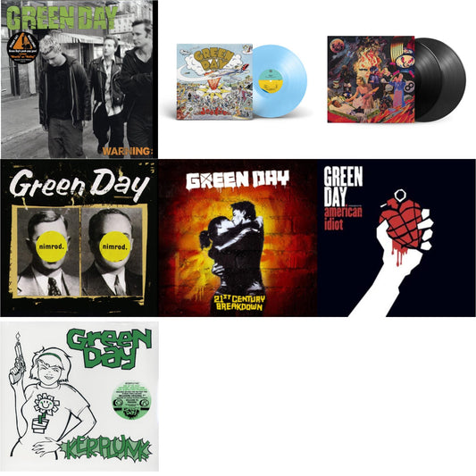 Warning & Dookie (X) (Baby Blue LP Vinyl) & Insomniac (25Th Anniversary/2LP) & Nimrod & 21St Century Breakdown & American Idiot (W/Poster) & Kerplunk (120G/7Inch Single)