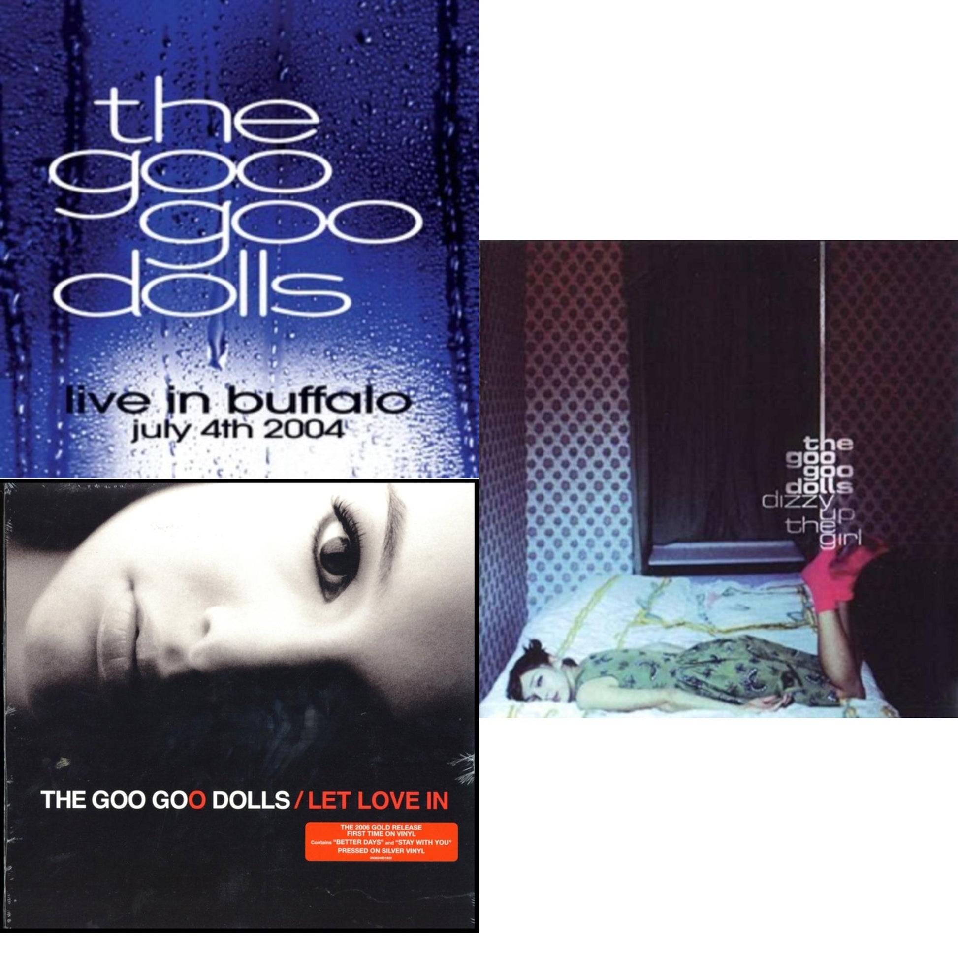 This is a 3 LP Vinyl SKU bundle.
1.This LP Vinyl is brand new.Format: LP VinylThis item's title is: Live In Buffalo July 4Th, 2004 (2LP)Artist: Goo Goo DollsBarcode: 093624844600Release Date: 6/21/2024
2.This LP Vinyl is brand new.