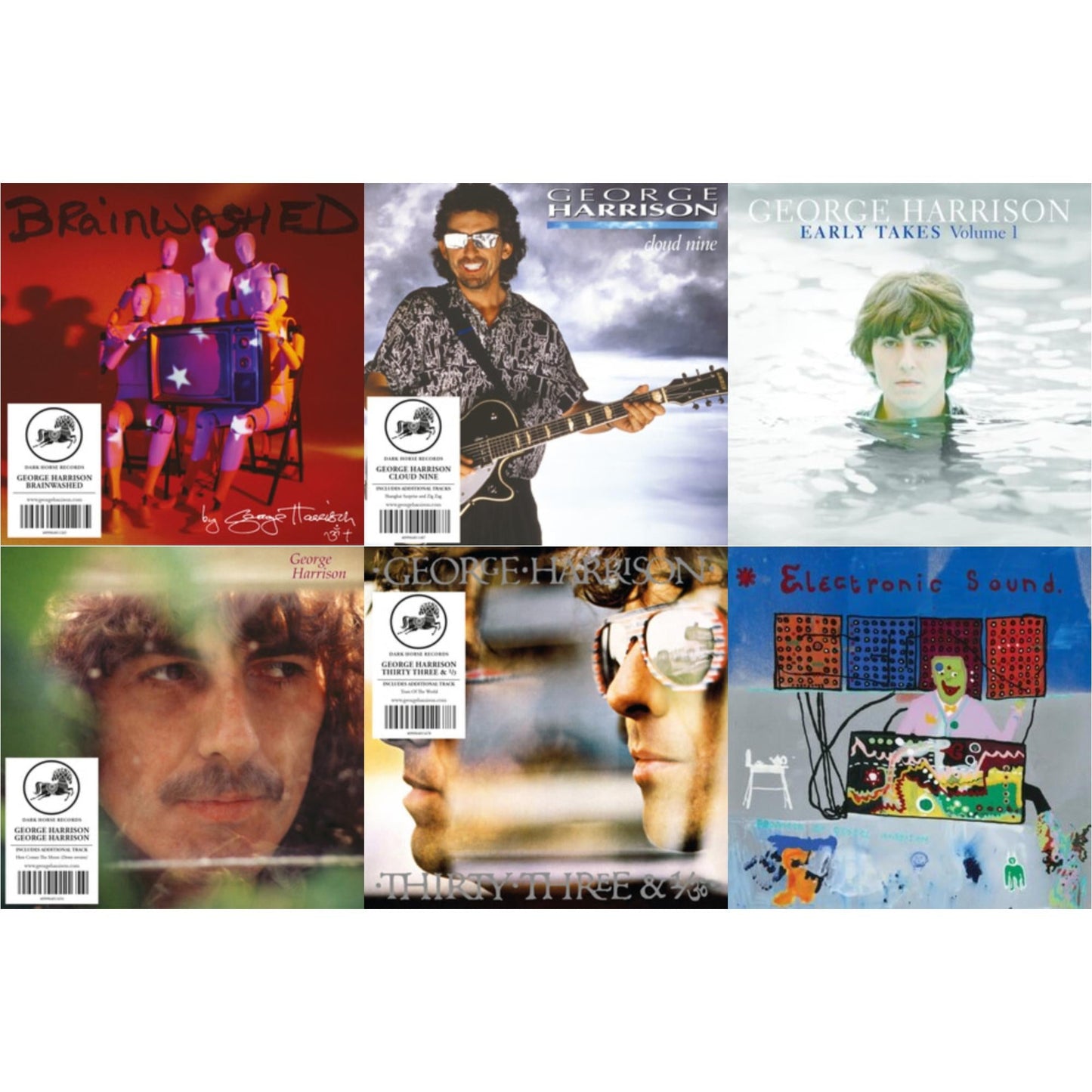 Brainwashed (Eco-Wallet) & Cloud Nine (Eco-Wallet) & Early Takes: Volume 1 (Eco-Wallet) & George Harrison (Eco-Wallet) & Thirty Three & 1/3 (Eco-Wallet) & Electronic Sound (Eco-Wallet)
