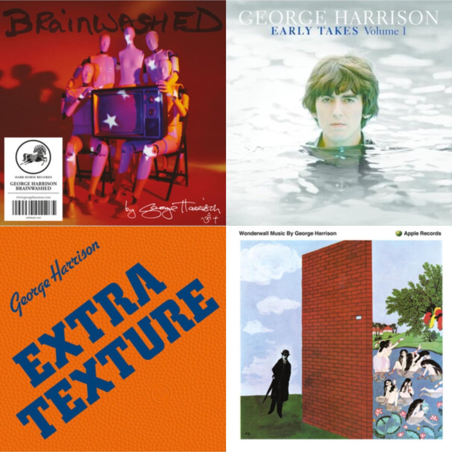 Brainwashed (Eco-Wallet) & Early Takes: Volume 1 (Eco-Wallet) & Extra Texture (Eco-Wallet) & Wonderwall Music (Eco-Wallet)