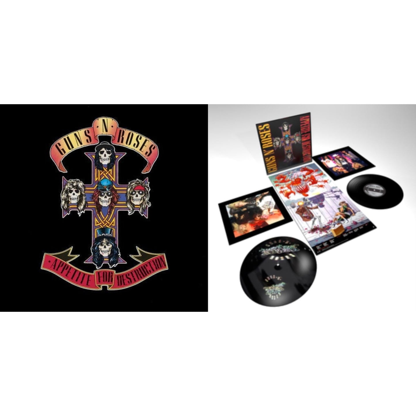 This is a 2 LP Vinyl SKU bundle.
1.This LP Vinyl is brand new.Format: LP VinylMusic Style: Hard RockThis item's title is: Appetite For Destruction (2LP)Artist: Guns N' RosesLabel: GEFFENBarcode: 602567483908Release Date: 6/29/2018
2.This LP Vinyl is brand new.