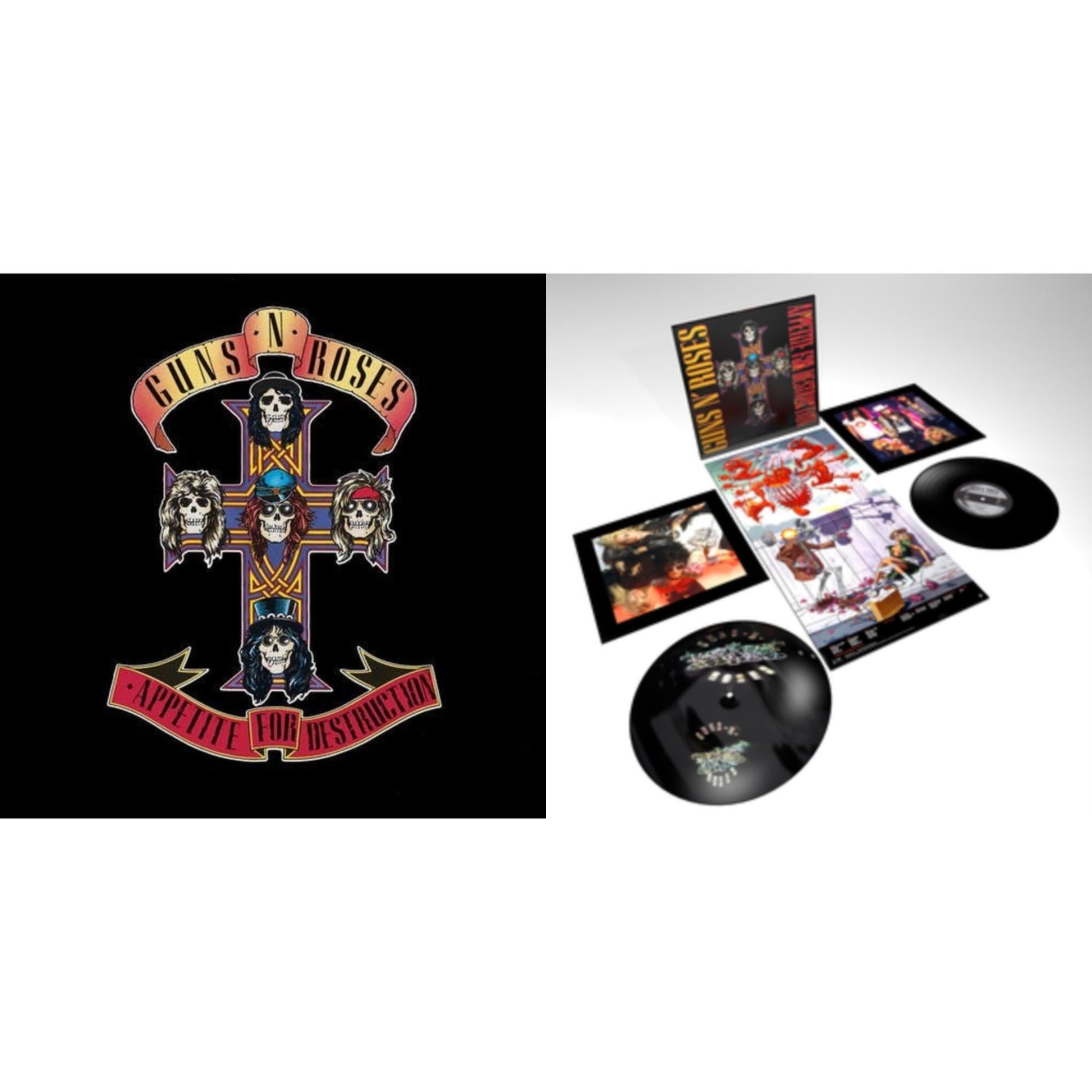 This is a 2 LP Vinyl SKU bundle.
1.This LP Vinyl is brand new.Format: LP VinylMusic Style: Hard RockThis item's title is: Appetite For Destruction (2LP)Artist: Guns N' RosesLabel: GEFFENBarcode: 602567483908Release Date: 6/29/2018
2.This LP Vinyl is brand new.