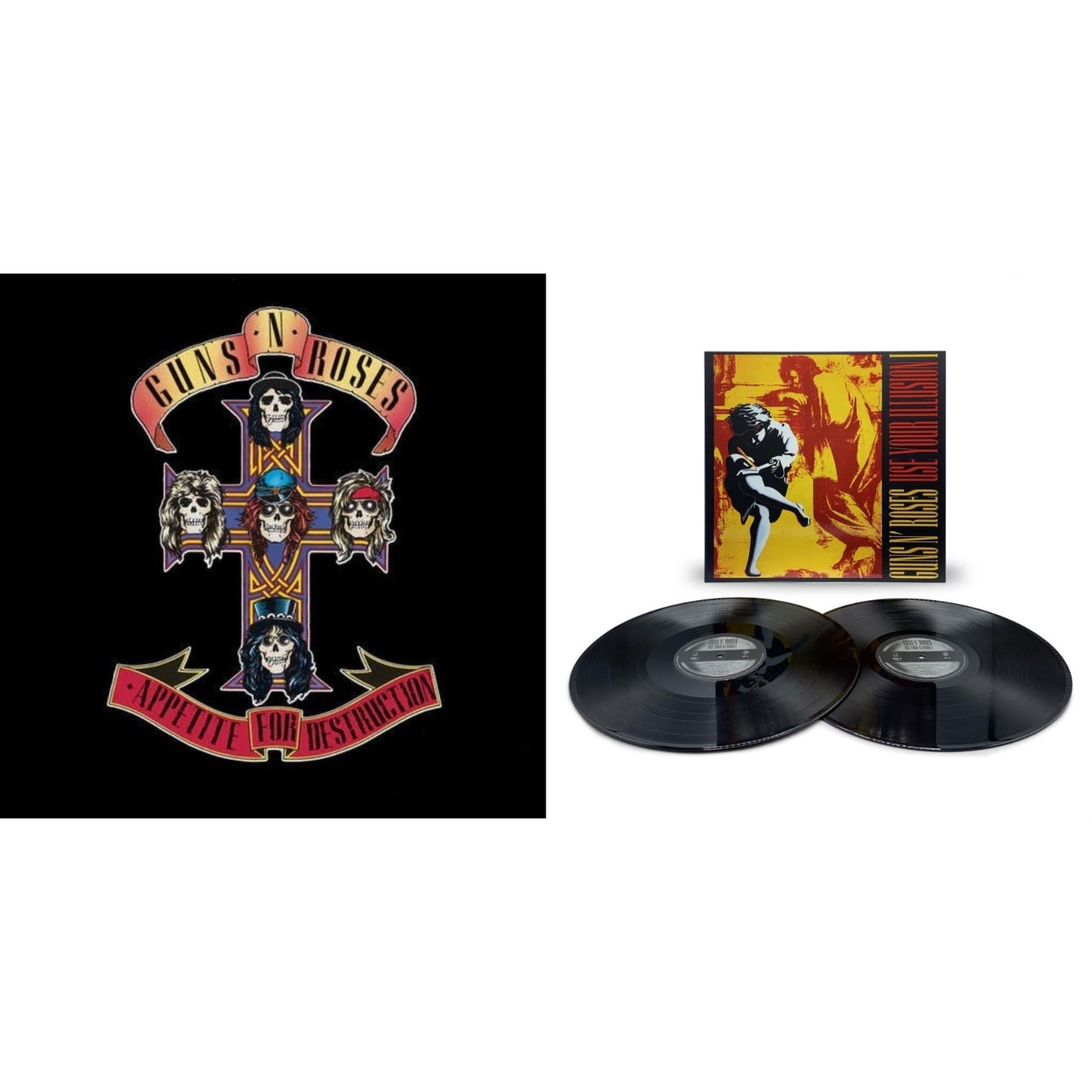 This is a 2 LP Vinyl SKU bundle.
1.This LP Vinyl is brand new.Format: LP VinylMusic Style: Hard RockThis item's title is: Appetite For DestructionArtist: Guns N' RosesLabel: GEFFENBarcode: 720642414811Release Date: 12/9/2008
2.This LP Vinyl is brand new.