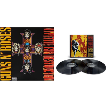 This is a 2 LP Vinyl SKU bundle.
1.This LP Vinyl is brand new.Format: LP VinylMusic Style: Hard RockThis item's title is: Appetite For DestructionArtist: Guns N' RosesLabel: GEFFENBarcode: 720642414811Release Date: 12/9/2008
2.This LP Vinyl is brand new.