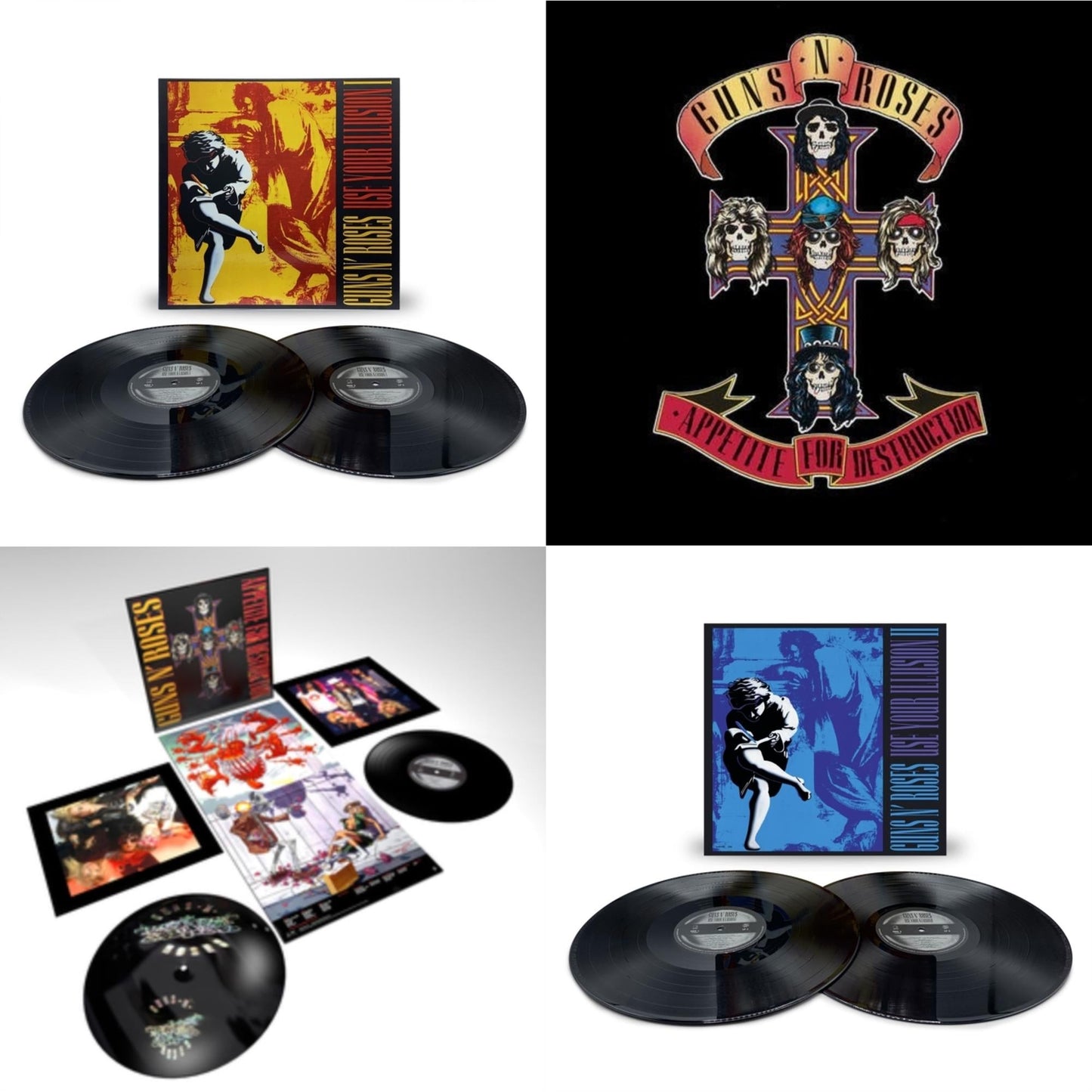 Use Your Illusion I (X) (2LP) & Use Your Illusion Ii (X) (2LP) & Appetite For Destruction (2LP) & Appetite For Destruction