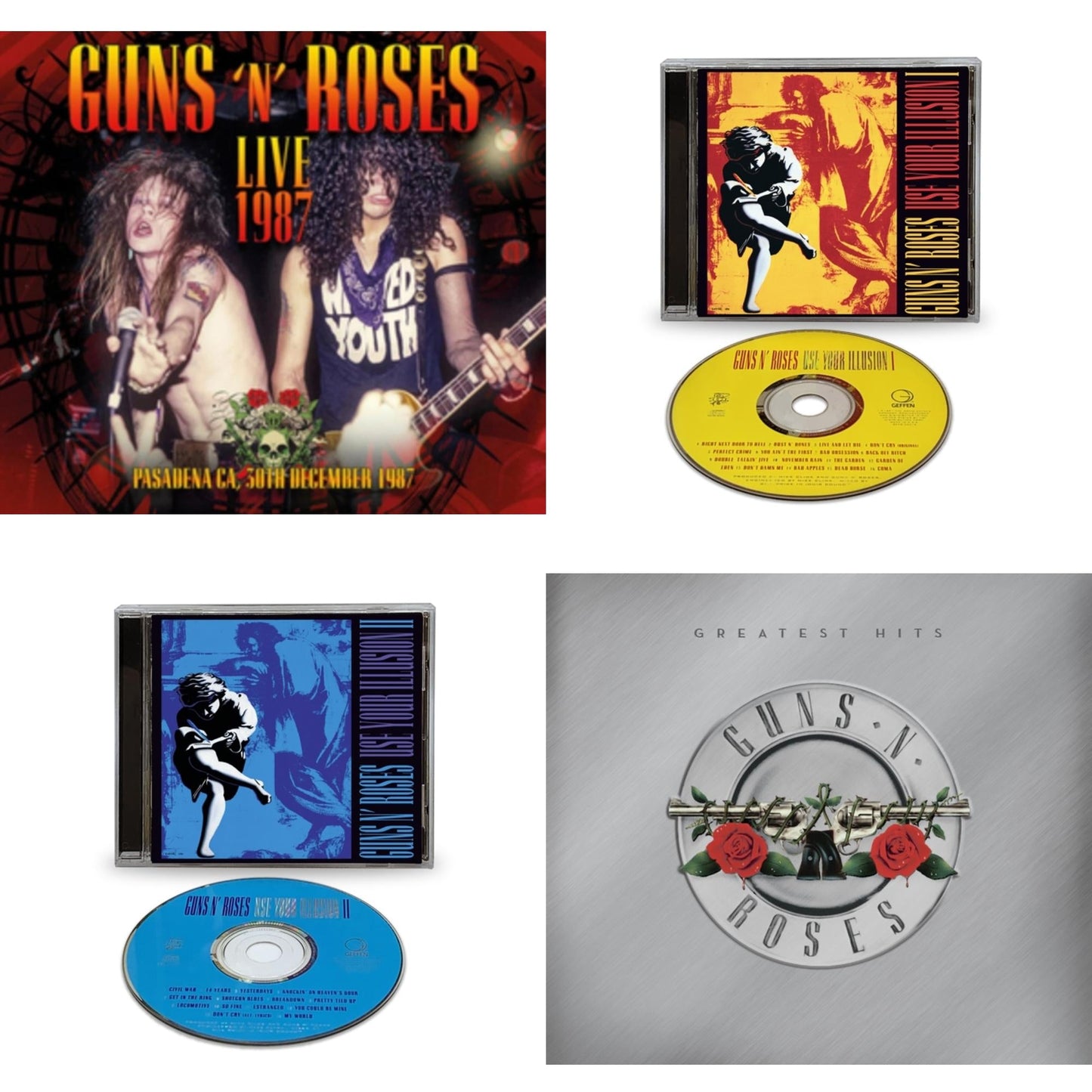 Live 1987 Pasadena Ca 30Th December 1987 (2CD) & Use Your Illusion I (X) & Use Your Illusion Ii (X) & Greatest Hits