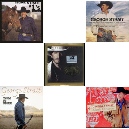 This is a 5 LP Vinyl SKU bundle.
1.This LP Vinyl is brand new.Format: LP VinylMusic Style: CountryThis item's title is: #1'S Volume 1 (Blue LP Vinyl)Artist: George StraitLabel: MCA NASHVILLEBarcode: 602438813933Release Date: 10/27/2023
2.This LP Vinyl is brand new.