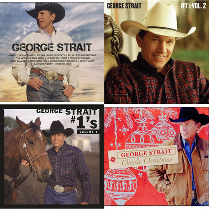 This is a 4 LP Vinyl SKU bundle.
1.This LP Vinyl is brand new.Format: LP VinylMusic Style: CountryThis item's title is: #1'S Volume 1 (Blue LP Vinyl)Artist: George StraitLabel: MCA NASHVILLEBarcode: 602438813933Release Date: 10/27/2023
2.This LP Vinyl is brand new.