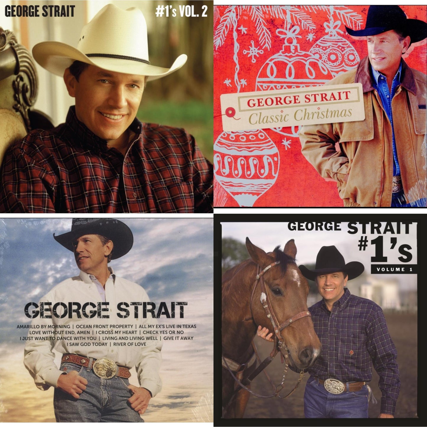 This is a 4 LP Vinyl SKU bundle.
1.This LP Vinyl is brand new.Format: LP VinylMusic Style: CountryThis item's title is: #1'S Volume 2 (Tan LP Vinyl)Artist: George StraitLabel: MCA NASHVILLEBarcode: 602445816101Release Date: 10/27/2023
2.This LP Vinyl is brand new.