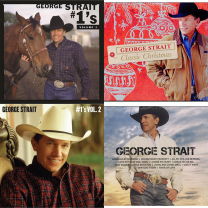 This is a 4 LP Vinyl SKU bundle.
1.This LP Vinyl is brand new.Format: LP VinylMusic Style: CountryThis item's title is: #1'S Volume 1 (Blue LP Vinyl)Artist: George StraitLabel: MCA NASHVILLEBarcode: 602438813933Release Date: 10/27/2023
2.This LP Vinyl is brand new.