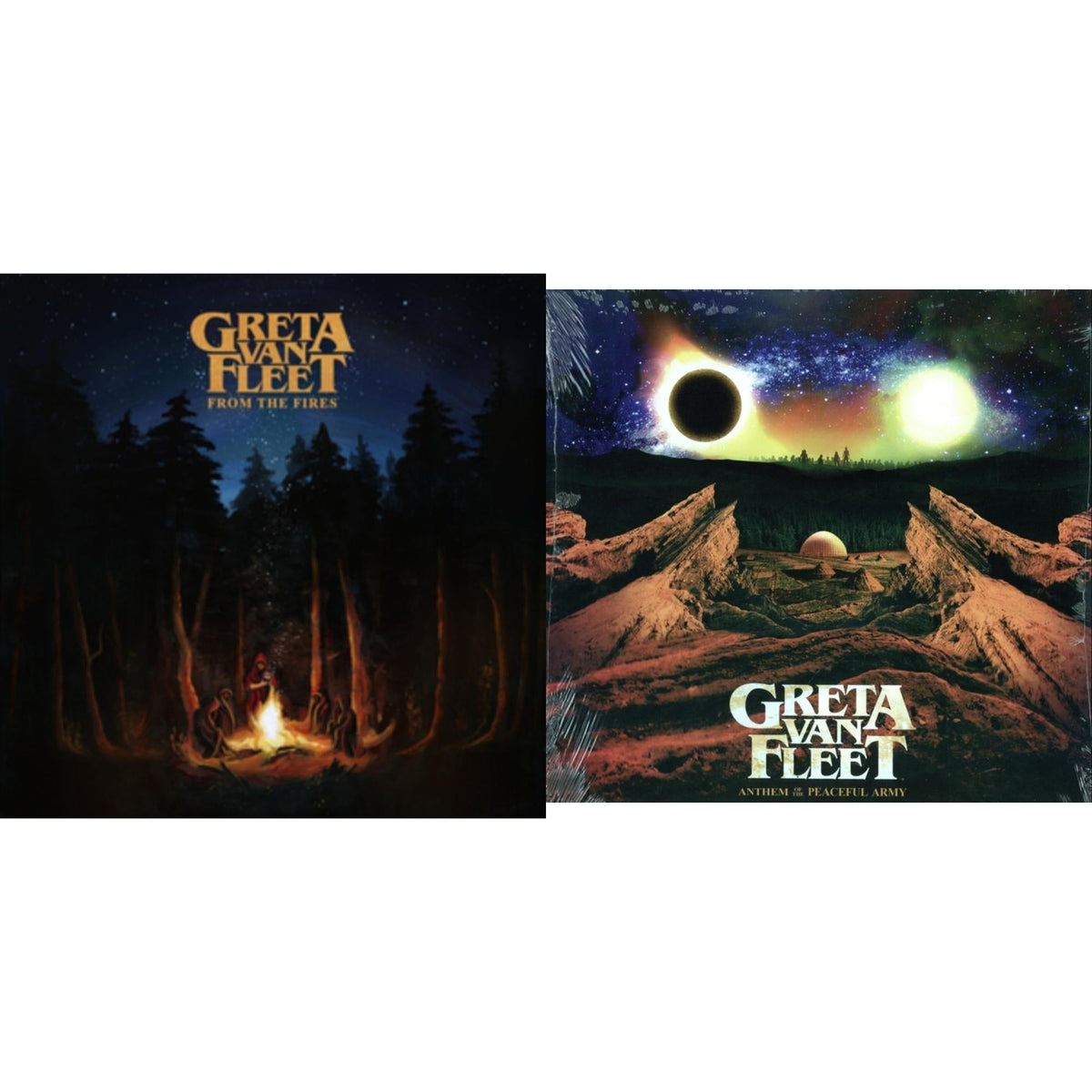 Greta Van Fleet - Anthem Of The Peaceful & From The Fires - LP Vinyl Bundle