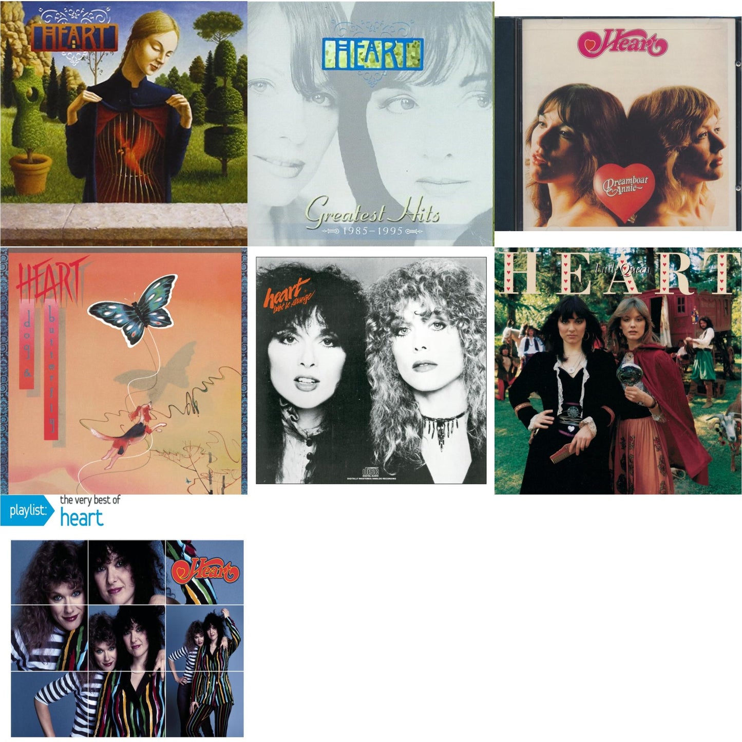 Greatest Hits & Greatest Hits 1985 -1995 & Dreamboat Annie & Dog & Butterfly & Bebe Le Strange & Little Queen & Playlist: Very Best Of Heart