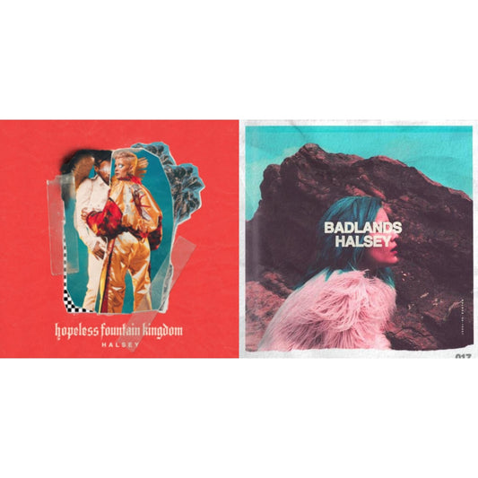 Badlands (Pink LP Vinyl) & Hopeless Fountain Kingdom (Cloudy Clear With Teal Splatter LP Vinyl)