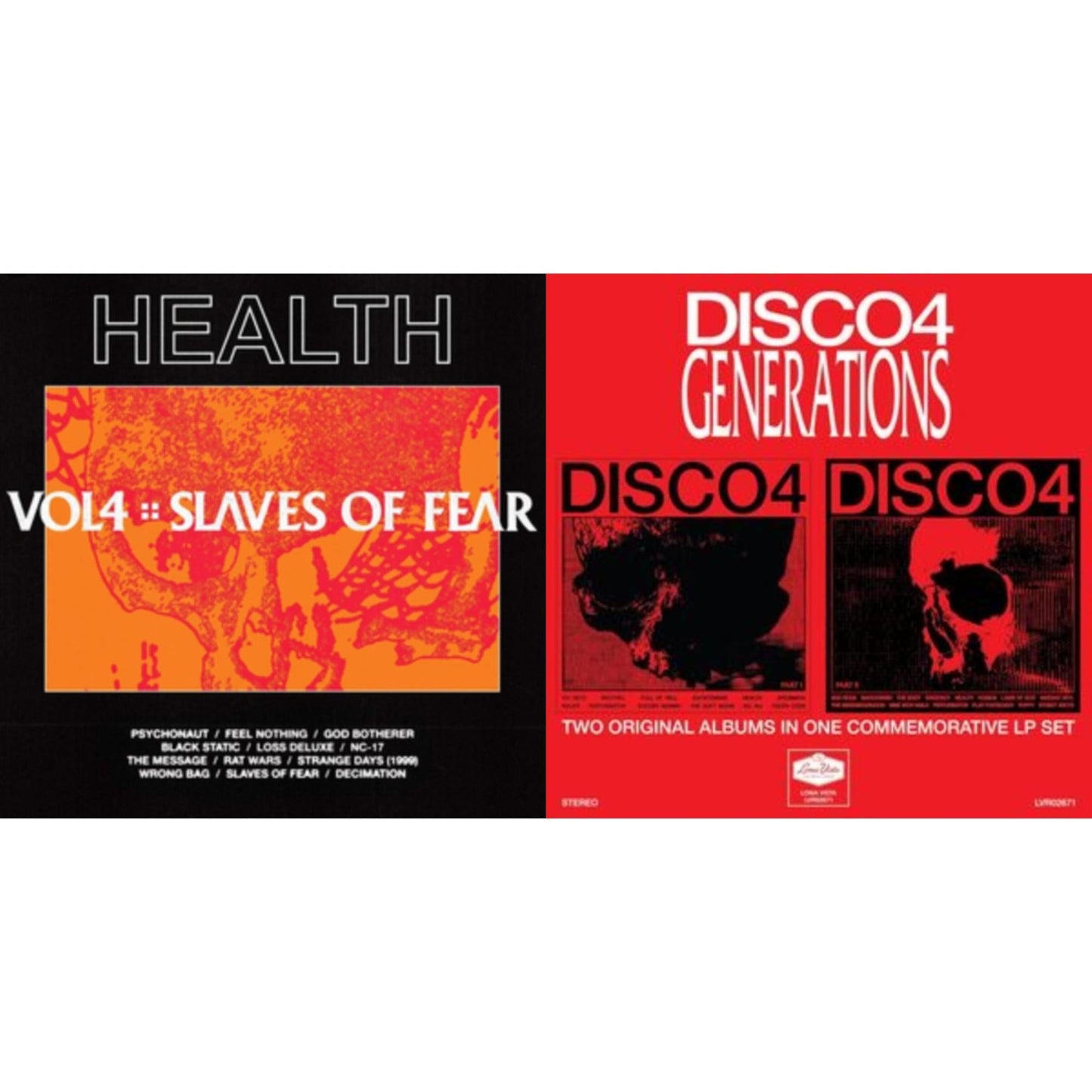 Vol. 4 :: Slaves Of Fear & Generations Edition: Disco4 - Part I & Disco4 - Part Ii (2LP)