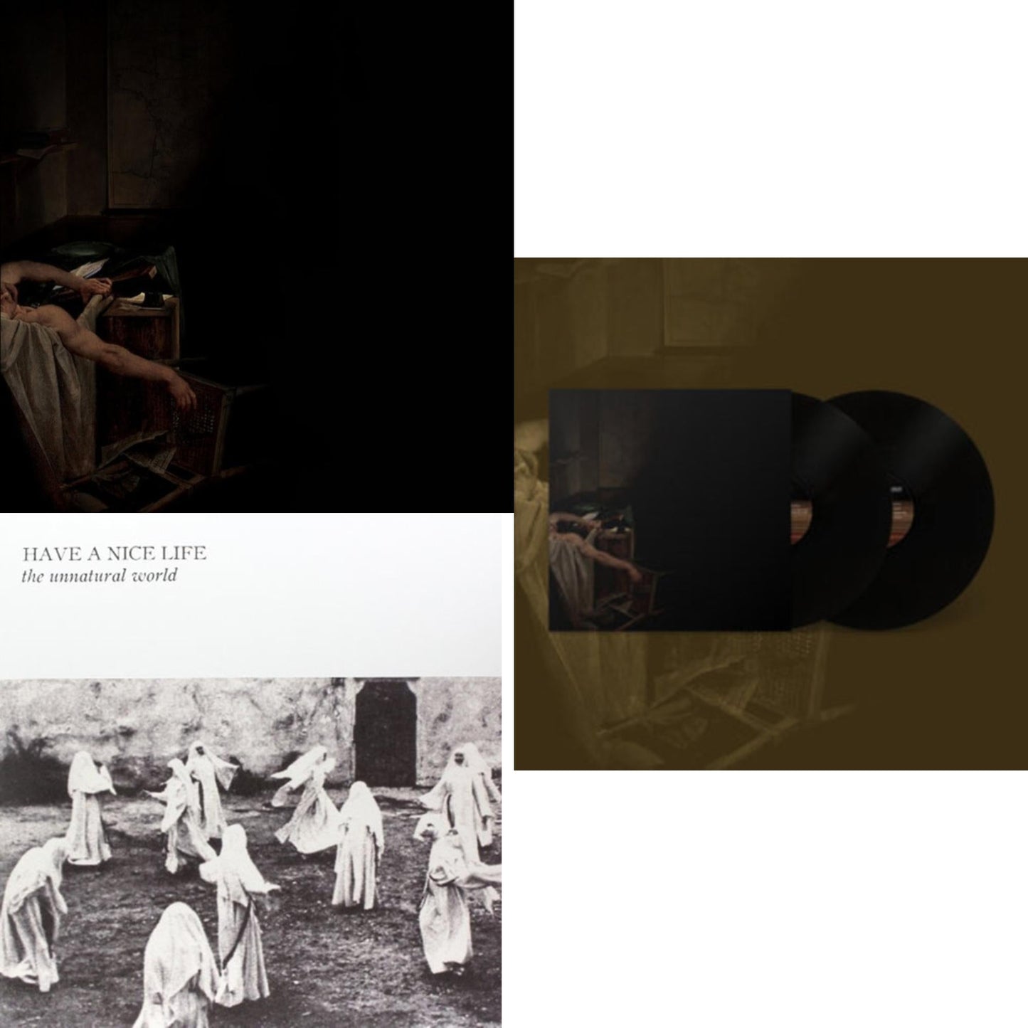 This is a 3 LP Vinyl SKU bundle.
1.This LP Vinyl is brand new.Format: LP VinylMusic Style: ShoegazeThis item's title is: Voids (Color Vinyl/2LP)Artist: Have A Nice LifeLabel: Flenser RecordsBarcode: 657628443230Release Date: 5/31/2024
2.This LP Vinyl is brand new.
