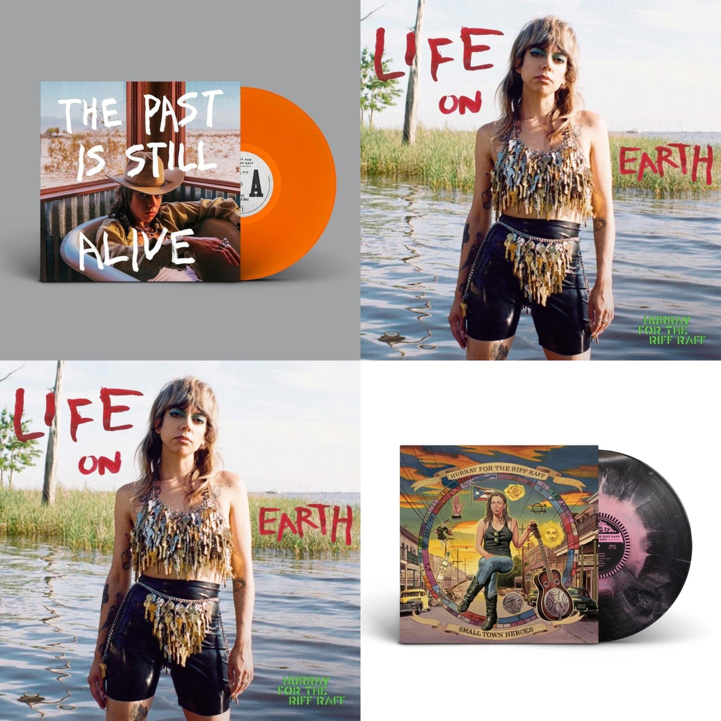 Past Is Still Alive (140G/Orange LP Vinyl) & Life On Earth & Life On Earth (Clear LP Vinyl) (I) & Small Town Heroes (Pink Acid Wash LP Vinyl)