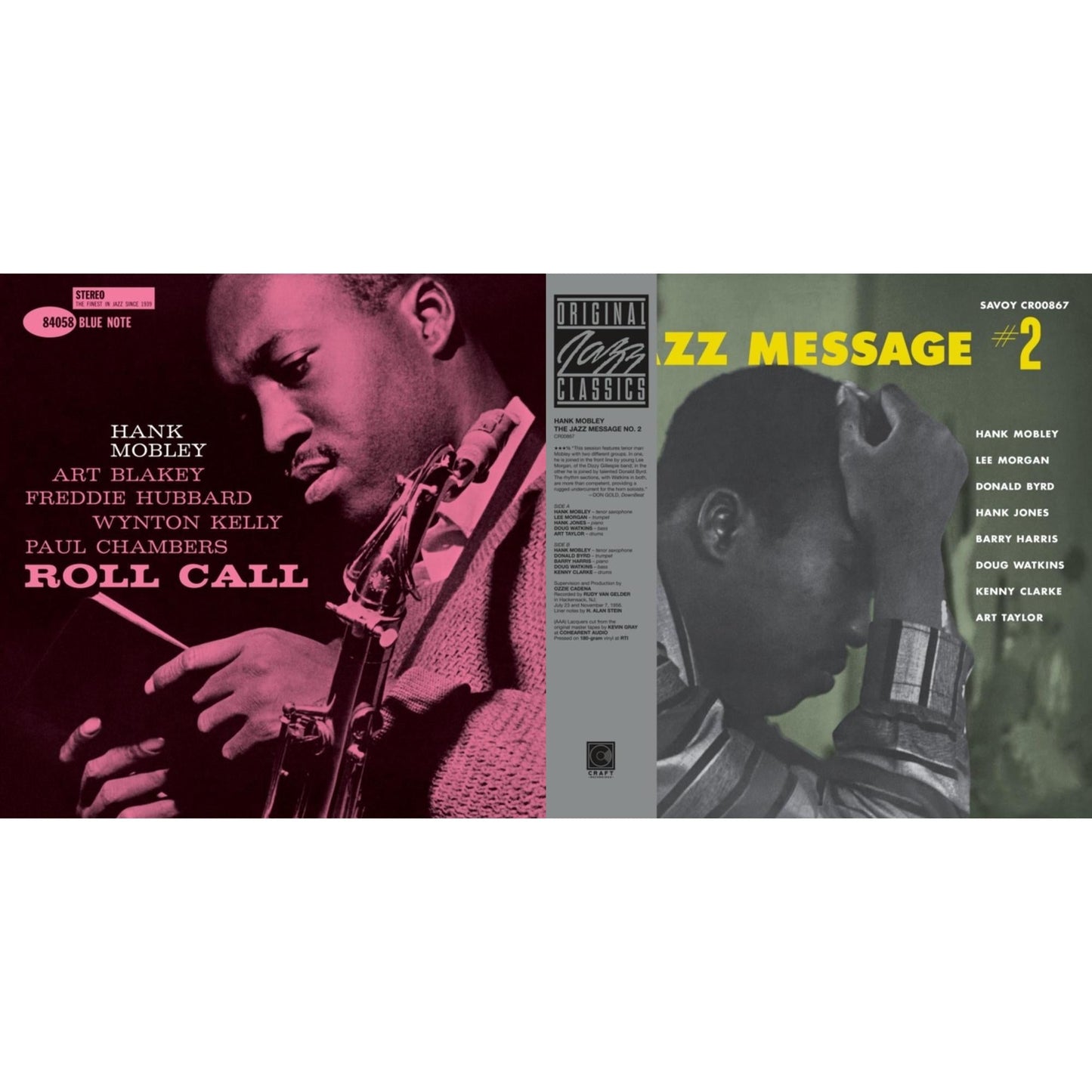 Roll Call (Blue Note Classic LP Vinyl Edition) (180G) & Jazz Message #2 (Original Jazz Classics Series) (180G)