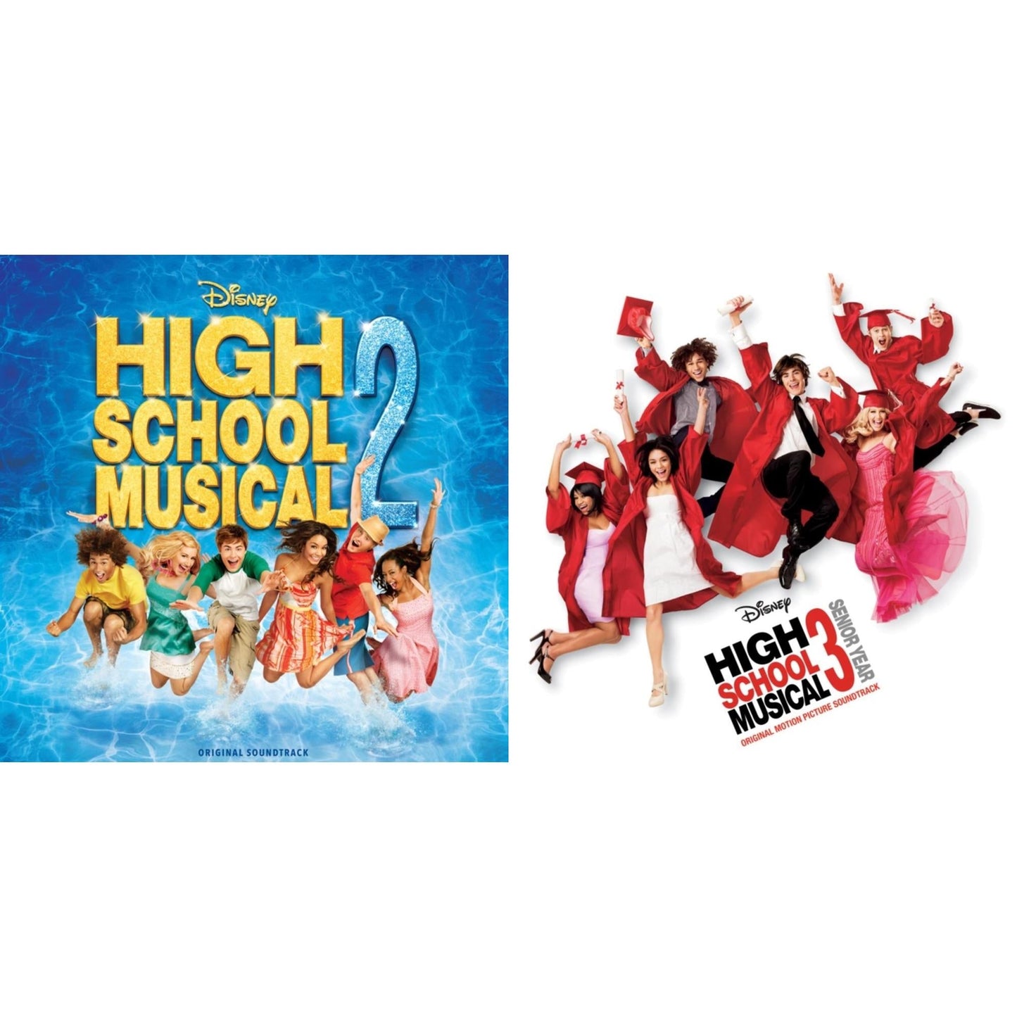 High School Musical 2 Ost (Sky Blue LP Vinyl) & High School Musical 3: Senior Year Ost (Apple/White Vinyl/2LP)