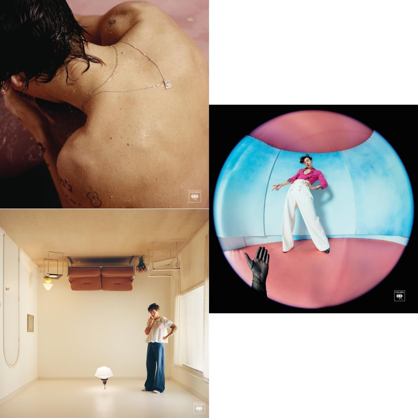 This is a 3 LP Vinyl SKU bundle.
1.This LP Vinyl is brand new.Format: LP VinylMusic Style: Pop RockThis item's title is: Fine Line (2LP/Gatefold/Poster)Artist: Harry StylesLabel: COLUMBIA RECORDSBarcode: 194397051414Release Date: 12/13/2019
2.This LP Vinyl is brand new.
