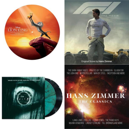 Lion King Ost (Picture Disc) & F1 The Movie (Original Score By Hans Zimmer) (Red Flag Color Vinyl/2LP) & Ring Ost (2LP/Coke Bottle Clear With Black Orb Vinyl/180G) & Classics (2LP/180G/Gatefold)