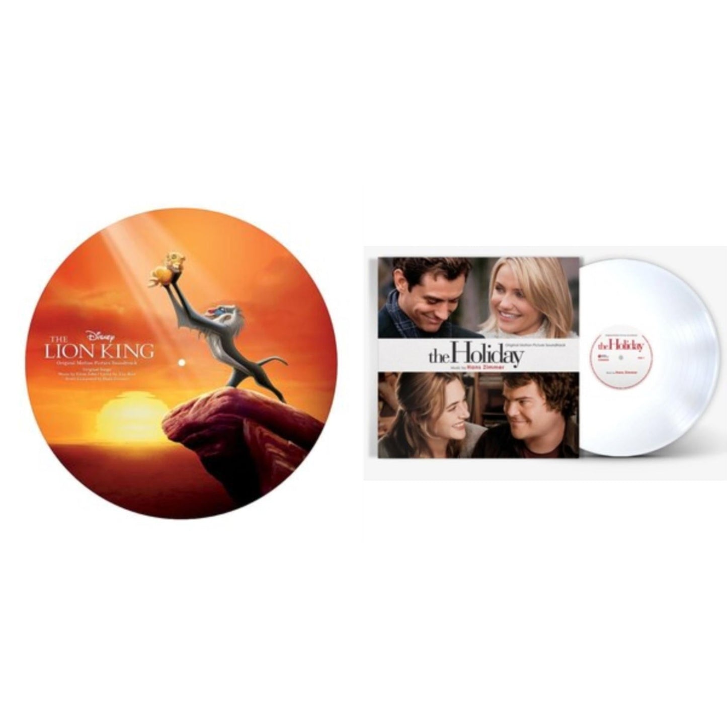 This is a 2 LP Vinyl SKU bundle.
1.This LP Vinyl is brand new.Format: LP VinylMusic Style: ScoreThis item's title is: Lion King Ost (Picture Disc)Artist: Hans ZimmerLabel: WALT DISNEY RECORDSBarcode: 050087304607Release Date: 3/24/2017
2.This LP Vinyl is brand new.