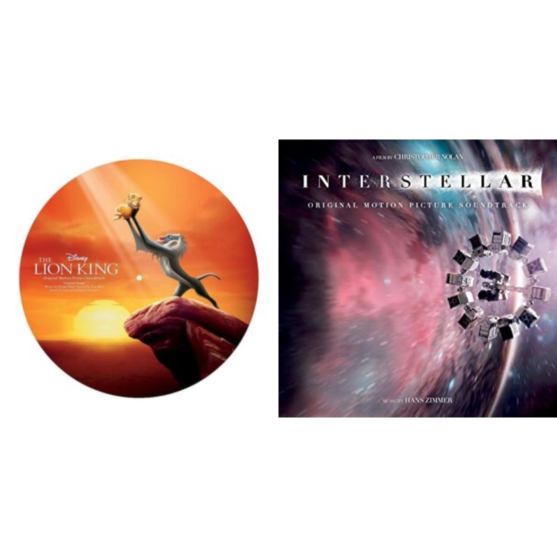 This is a 2 LP Vinyl SKU bundle.
1.This LP Vinyl is brand new.Format: LP VinylMusic Style: ScoreThis item's title is: Lion King Ost (Picture Disc)Artist: Hans ZimmerLabel: WALT DISNEY RECORDSBarcode: 050087304607Release Date: 3/24/2017
2.This LP Vinyl is brand new.