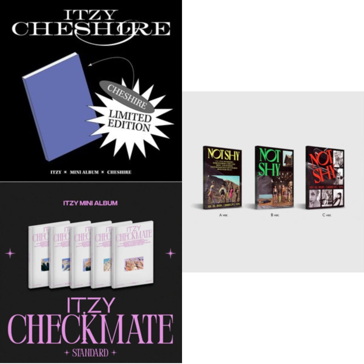 Not Shy & Cheshire (Limited Edition) & Checkmate (Standard Edition)