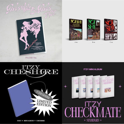 Girls Will Be Girls (Folder Ver.) & Not Shy & Cheshire (Limited Edition) & Checkmate (Standard Edition)