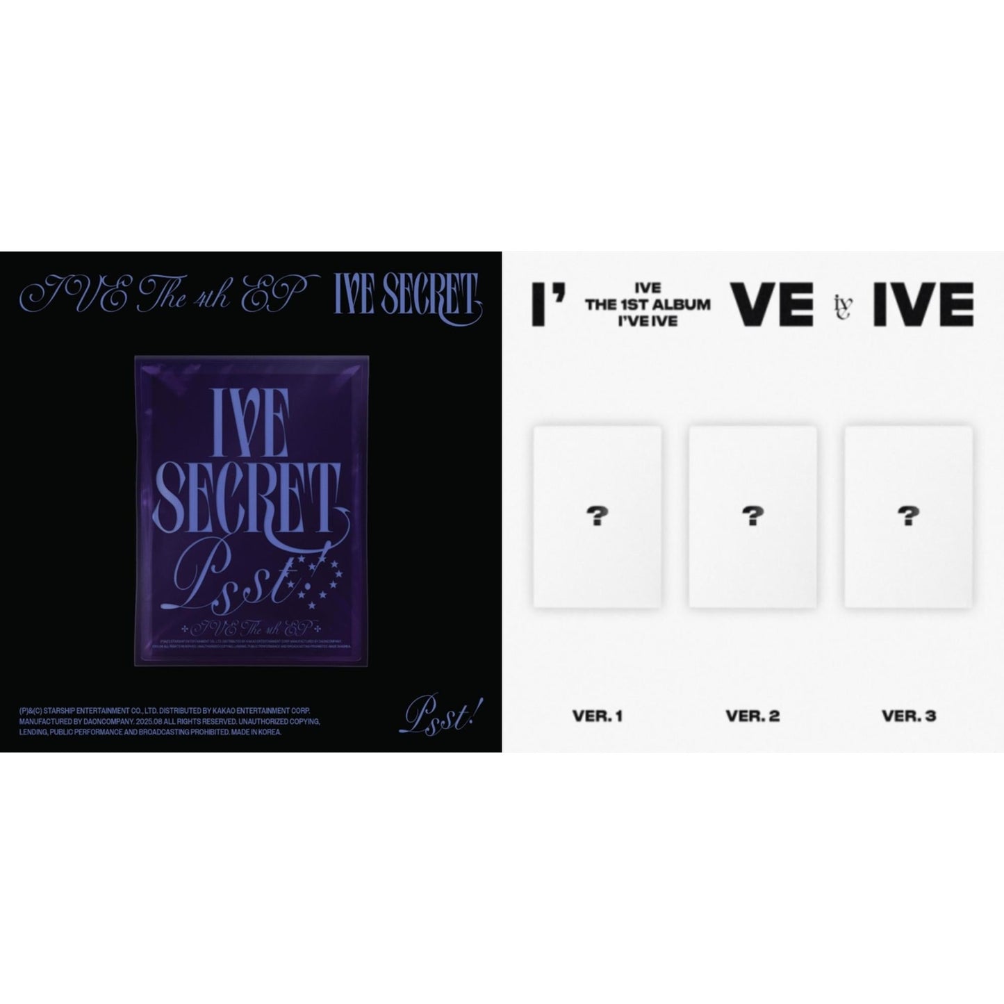 Ive The 4Th Ep Ive Secret (Psst! Ver.)  & I've Ive: Vol.1