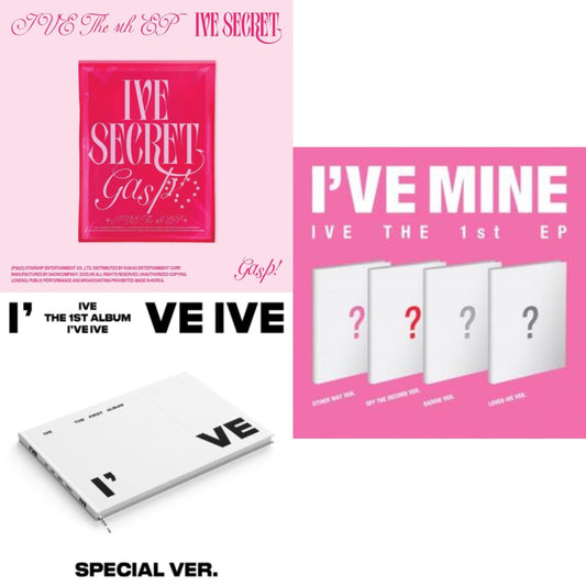 Ive The 4Th Ep Ive Secret (Gasp! Ver.) & I've Ive (Volume 1/Special Version) & I've Mine 1St Ep