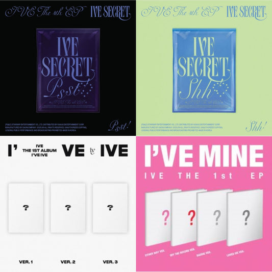 Ive The 4Th Ep Ive Secret (Psst! Ver.)  & Ive The 4Th Ep Ive Secret (Shh Ver.) & I've Ive: Vol.1 & I've Mine 1St Ep