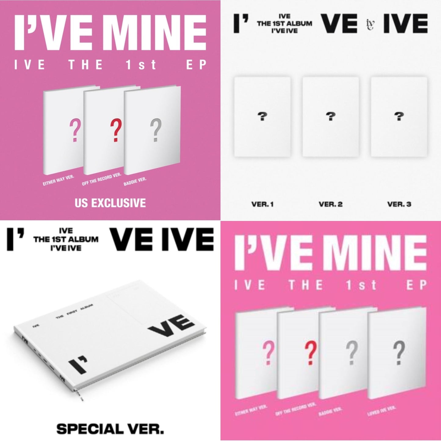 This is a 4 CD SKU bundle.
1.This CD is brand new.Format: CDThis item's title is: I've MineArtist: IveBarcode: 197189951220Release Date: 11/17/2023
2.This CD is brand new.Format: CDMusic Style: Dance-popThis item's title is: I've Ive: Vol.